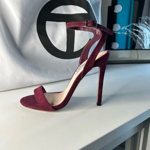 Steve Madden Suede Ankle Strap Heel